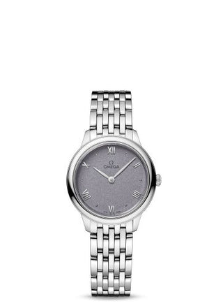 Omega - 434.10.28.60.03.001  De Ville Quartz 27.5 Stainless Steel / Lavender / Bracelet