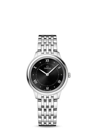 Omega - 434.10.30.60.01.001  De Ville Quartz 30 Stainless Steel / Black / Bracelet