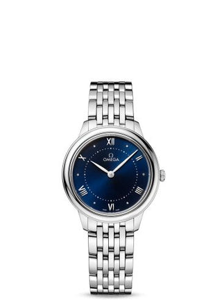 Omega - 434.10.30.60.03.001  De Ville Quartz 30 Stainless Steel / Blue / Bracelet