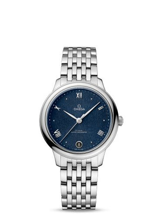 Omega - 434.10.34.20.03.002  De Ville Master Chronometer 34 Stainless Steel / Blue / Bracelet