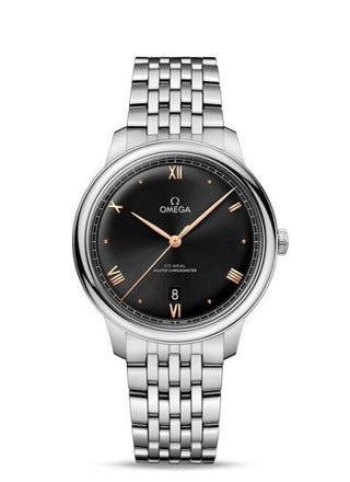 Omega - 434.10.40.20.01.001  De Ville Master Chronometer Stainless Steel / Black / Bracelet