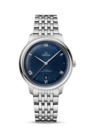 Omega - 434.10.40.20.03.001  De Ville Master Chronometer Stainless Steel / Blue / Bracelet