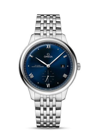 Omega - 434.10.41.20.03.001  De Ville Small Seconds Master Chronometer Stainless Steel / Blue / Bracelet