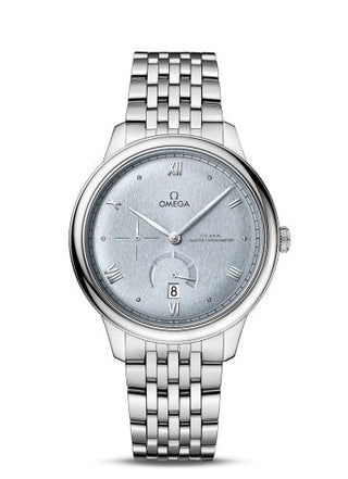 Omega - 434.10.41.21.03.001  De Ville Power Reserve Master Chronometer Stainless Steel / Ice Blue / Bracelet