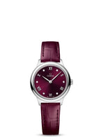 Omega De Ville Quartz 27.5 Stainless Steel / Burgundy / Bracelet (434.13.28.60.61.001)