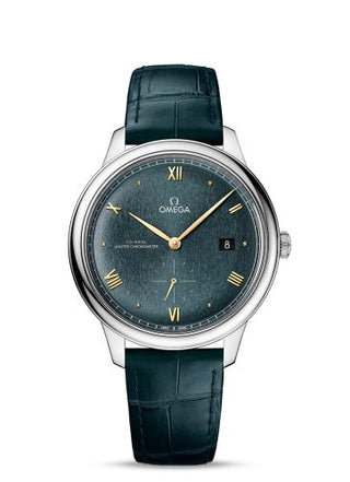 Omega - 434.13.41.20.10.001  De Ville Small Seconds Master Chronometer Stainless Steel / Turquoise