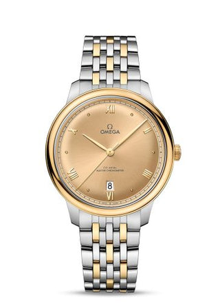 Omega - 434.20.40.20.08.001  De Ville Master Chronometer Stainless Steel - Yellow Gold / Champagne / Bracelet