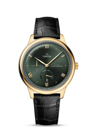 Omega - 434.53.41.21.10.001  De Ville Power Reserve Master Chronometer Yellow Gold / Green