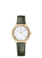 Omega De Ville Quartz 30 Yellow Gold - Diamond / Champagne - Diamond / Bracelet (434.58.30.60.55.002)