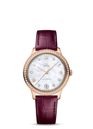 Omega - 434.58.34.20.55.001  De Ville Master Chronometer 34 Sedna Gold - Diamond / MOP - Diamond