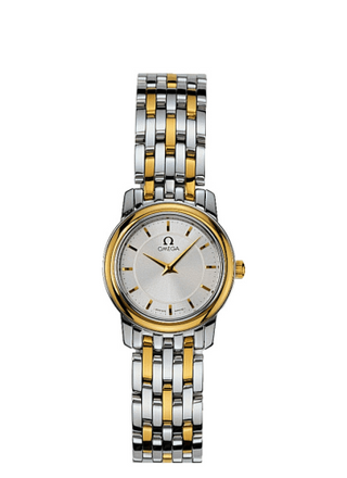 Omega - 4370.31.00  De Ville Prestige Quartz 22 Stainless Steel / Yellow Gold / Silver / Bracelet