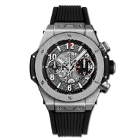 Hublot Big Bang 38 Quartz Stainless Steel - Pavé / Black / Rubber (441.NX.1170.RX)