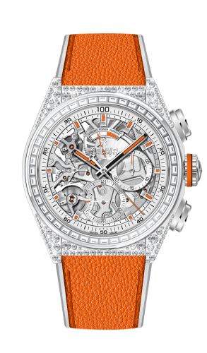 Zenith - 45.9001.9004/78.R581  Defy El Primero 21 White Gold / Diamond / Skeleton / Fabric / Swizz Beatz