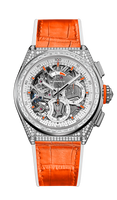 Zenith Defy El Primero 21 White Gold / Diamond / Skeleton / Fabric / Swizz Beatz (45.9002.9004/76.R591)