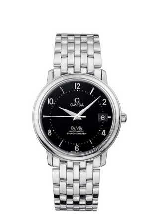 Omega - 4500.50.00  De Ville Prestige Automatic 34.7 Stainless Steel / Black / Bracelet