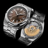 Vacheron Constantin - 4500V-110A-B146  Overseas Date Stainless Steel / Brown