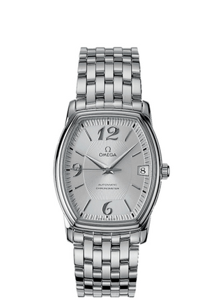 Omega - 4503.31.00  De Ville Prestige Automatic 31.2 Tonneau Stainless Steel / Silver / Bracelet