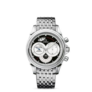 Omega - 4550.50.00  De Ville Co-Axial 41 Chronoscope Stainless Steel / Bracelet / Black