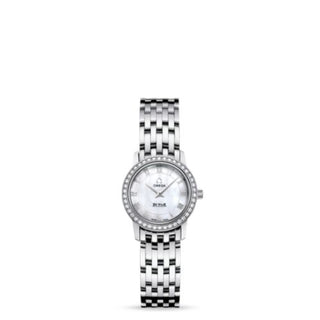 Omega - 4575.71.00  De Ville Prestige Quartz 22 Stainless Steel / Diamond / MOP / Bracelet