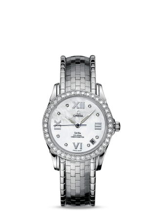 Omega - 4586.75.00  De Ville Co-Axial 32.5 Stainless Steel / MOP / Bracelet