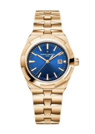 Vacheron Constantin - 4600V/200R-B979  Overseas Automatic 35 Pink Gold / Blue / Bracelet