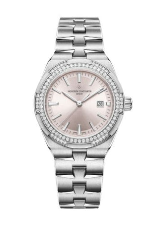 Vacheron Constantin - 4605V/200A-B971  Overseas Automatic 35 Stainless Steel - Diamond / Silver / Bracelet