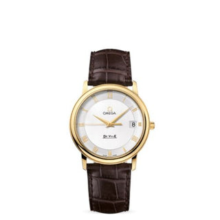 Omega - 4610.32.02  De Ville Prestige Quartz 34.4 Yellow Gold / Silver