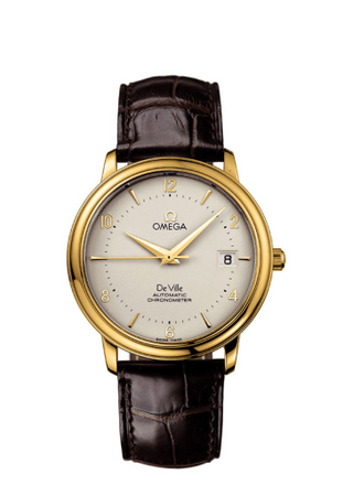 Omega - 4612.30.02  De Ville Prestige Automatic 36.5 Yellow Gold / Silver