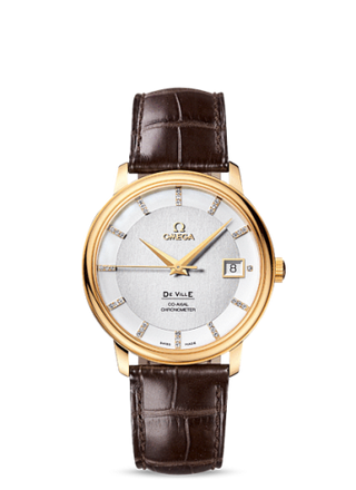 Omega - 4617.35.02  De Ville Prestige Co-Axial 36.5 Yellow Gold / Silver