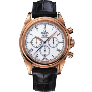 Omega - 4643.20.32  De Ville Co-Axial 41 Chronograph Red Gold / White