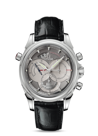 Omega - 4647.40.31  De Ville Co-Axial 41 Chronoscope Rattrapante Platinum / Grey