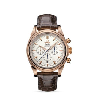 Omega - 4650.20.32  De Ville Co-Axial 41 Chronograph Red Gold / Silver