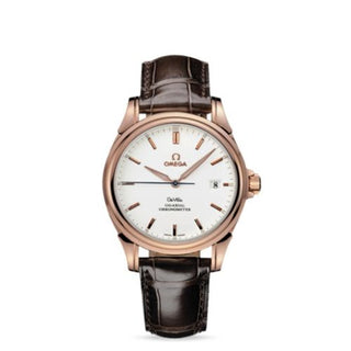 Omega - 4654.20.32  De Ville Co-Axial 37.5 Red Gold / White