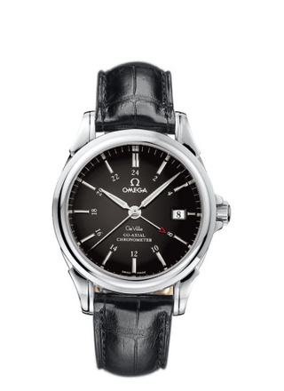 Omega - 4833.51.31  De Ville Co-Axial 38.7 GMT Stainless Steel / Black