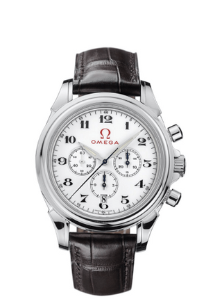 Omega - 4841.20.32  De Ville Co-Axial 41 Chronograph Stainless Steel / White / Olympic