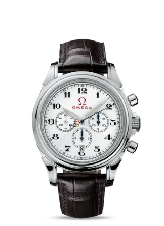 Omega - 4846.20.32  De Ville Co-Axial 41 Chronoscope Stainless Steel / White / Olympic Timeless