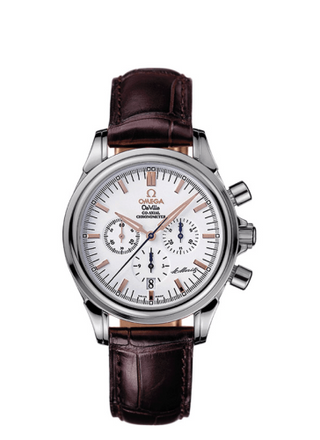 Omega - 4873.20.32  De Ville Co-Axial 35 Chronograph Stainless Steel / White / St. Moritz