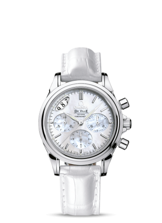 Omega - 4878.70.36  De Ville Co-Axial 35 Chronograph Stainless Steel / White