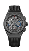 Zenith - 49.9000.9004/78.R782  Defy El Primero 21 Black Ceramic / Skeleton / Rubber