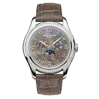 Patek Philippe - 4936G-001  Annual Calendar 4936 White Gold Diamond Black Mother of Pearl