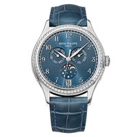 Patek Philippe Calatrava Pilot Travel Time 5524 White Gold / Blue (4947G-001)