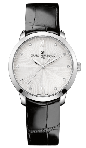 Girard-Perregaux - 49523-11-171-CB6A  1966 36mm Stainless Steel / Silver / Alligator