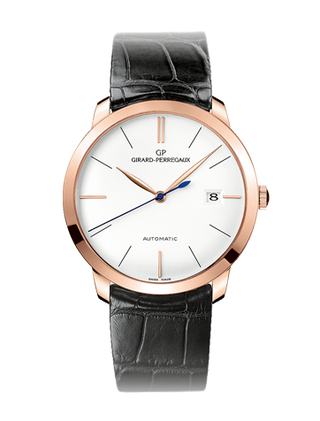 Girard-Perregaux - 49525-52-131-BK6A   1966 38 Pink Gold / Silver / Alligator