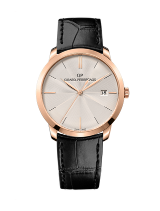 Girard-Perregaux - 49525-52-133-BB60  1966 38 Pink Gold / Silver / Alligator