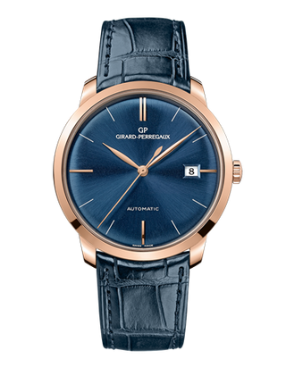 Girard-Perregaux - 49525-52-432-BB4A  1966 38 Pink Gold / Blue / Alligator