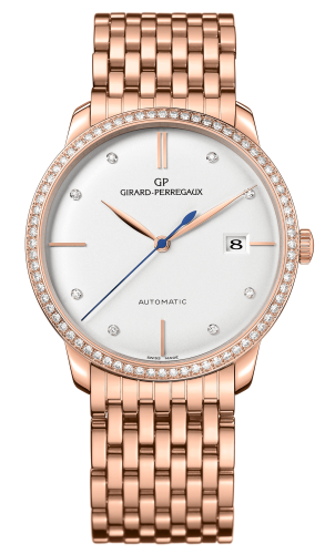 Girard-Perregaux - 49525D52A1A1-52A  1966 38 Pink Gold / Diamond / Silver / Bracelet