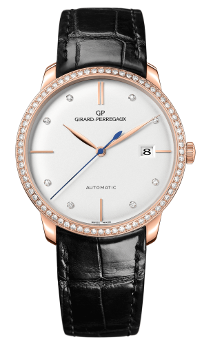 Girard-Perregaux - 49525D52A1A1-BK6A  1966 38 Pink Gold Black / Diamond / Silver / Alligator