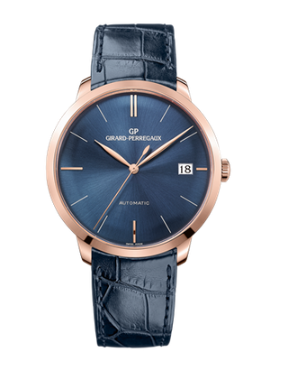 Girard-Perregaux - 49527-52-431-BB4A   1966 41 Pink Gold / Blue