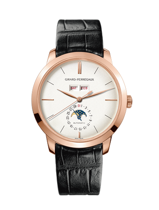 Girard-Perregaux - 49535-52-151-BK6A   1966 Full Calendar Pink Gold