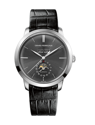 Girard-Perregaux - 49535-53-251-BK6A   1966 Full Calendar White Gold Grey